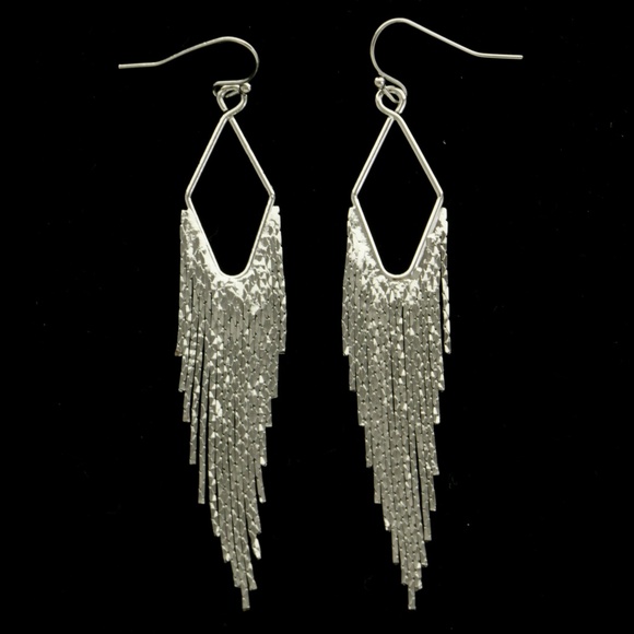 Express Dangle-Earrings Silver NWT - Picture 4 of 4